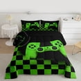 thumbnail image 2 of Castle Fairy Video Game 3 Pieces Queen Comforter Set for Kids Teens Adults,Game Controller Teens Game Ultra Soft Bedding Sets,Geometric Checkered Plaid Bedding Comforter Set Breathable, 2 of 8