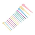 thumbnail image 3 of Juego de 17 brochas de maquillaje Nikou colores caramelo suaves gruesas, 3 of 15