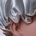 thumbnail image 3 of 1Ensemble Bonnets de Douche Réutilisables Gris Peva pour Femmes Filles Dames Imperméables, 3 of 8