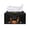Black Cat Halloween Design, variant on POLERO Rectangle Tissue Box Cover, Southwestern Geometric Pattern Waterproof with Buttons Rectangular Cuboid Tissue Box Cover for Home, PU Leather Car Tissue Case