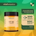 thumbnail image 4 of Vitamina B6 Piridoxina 200 cápsulas VITALBOTANICS Multivitaminico, 4 of 7