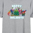 thumbnail image 3 of Trolls - Trolls Happy Holidays - Juniors Ideal Flowy Muscle T-Shirt, 3 of 5