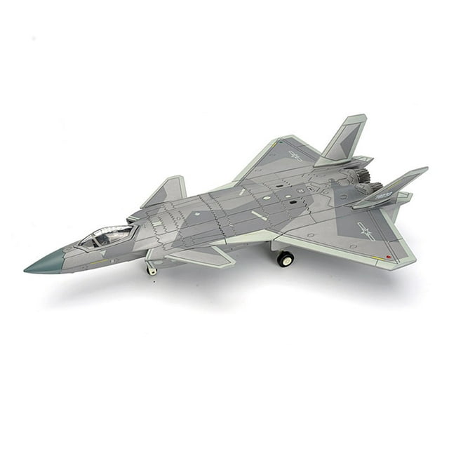 Kits de construcción de aviones de J20 a escala 1:72, decoración realista para el hogar, maqueta de avión para ensamblar en estanterías, bares Estilo A