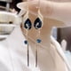 thumbnail image 5 of Pendientes Vintage Xihbxyly Temperamento Avanzado Perlas Pavo Real, 5 of 7