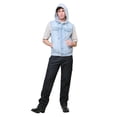 thumbnail image 6 of G-Style USA Men's Detachable Hood Denim Jean Vest DK108 - ICE - 5X-Large, 6 of 8