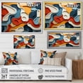 thumbnail image 4 of Designart "Geometric Snake Serpentine beauty II" Abstract Spirals Floater Framed Wall Art Print, 4 of 7