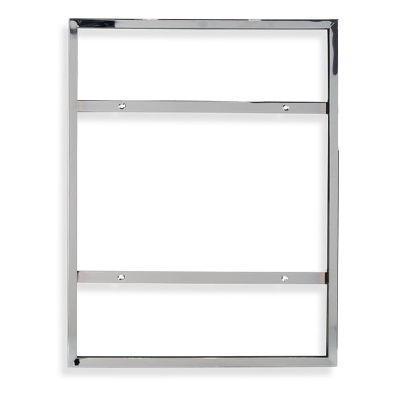 28 in. H x 22 in.W Chrome Vertical Wallmount Sign Holder (Pack of 6)