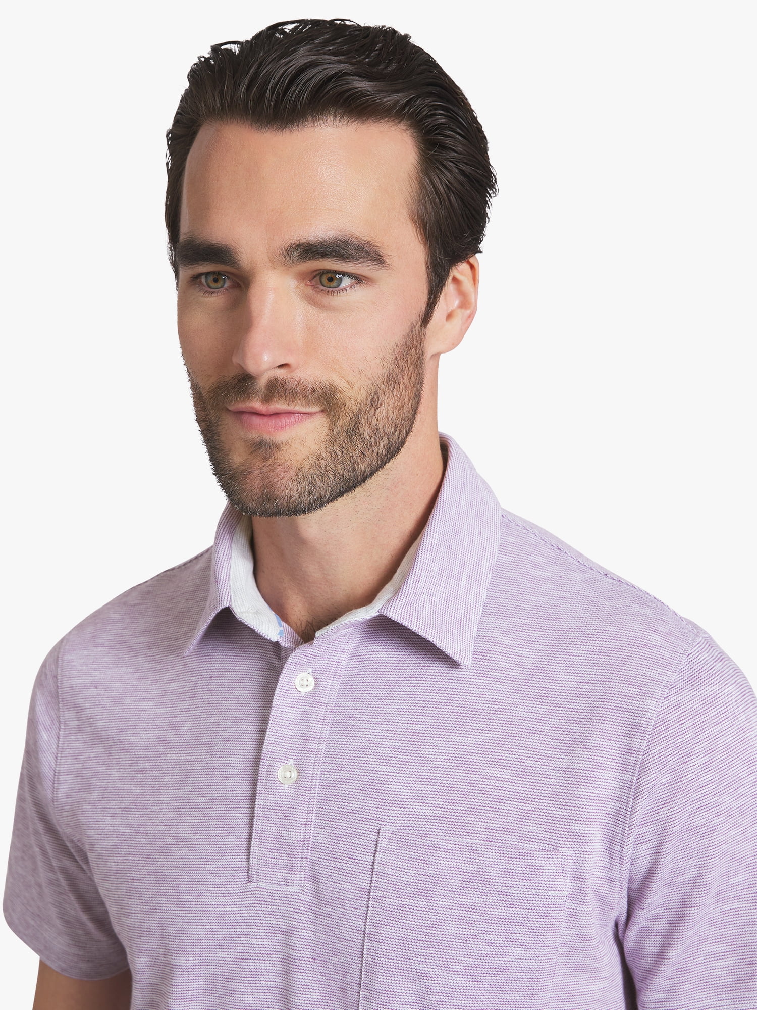 Chaps Men's and Big Men's Harbor Side Slub Short Sleeve Polo Shirt, Sizes S-3XL