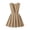 Khaki, variant on School Uniform Dresses Girls Pleated V Neck Casual Jumper Ruffle Sleeveless Cute Overall Dress Navy, Size 3 Y