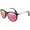 Black Frame|Pink Purple Lens, variant on Round Polarized Tortoise Frame Brown Sunglasses for Women Men UV400 Vintage Retro Trendy Style