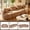Beige, variant on FFZ 138"L Modular Sectional Sofa with Bubble Velvet Upholstery, White