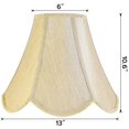 thumbnail image 2 of Lamp Shade GO&SO Gold, campana mediana, 6 x 13 x 27 cm, tela de lino, 2 of 9
