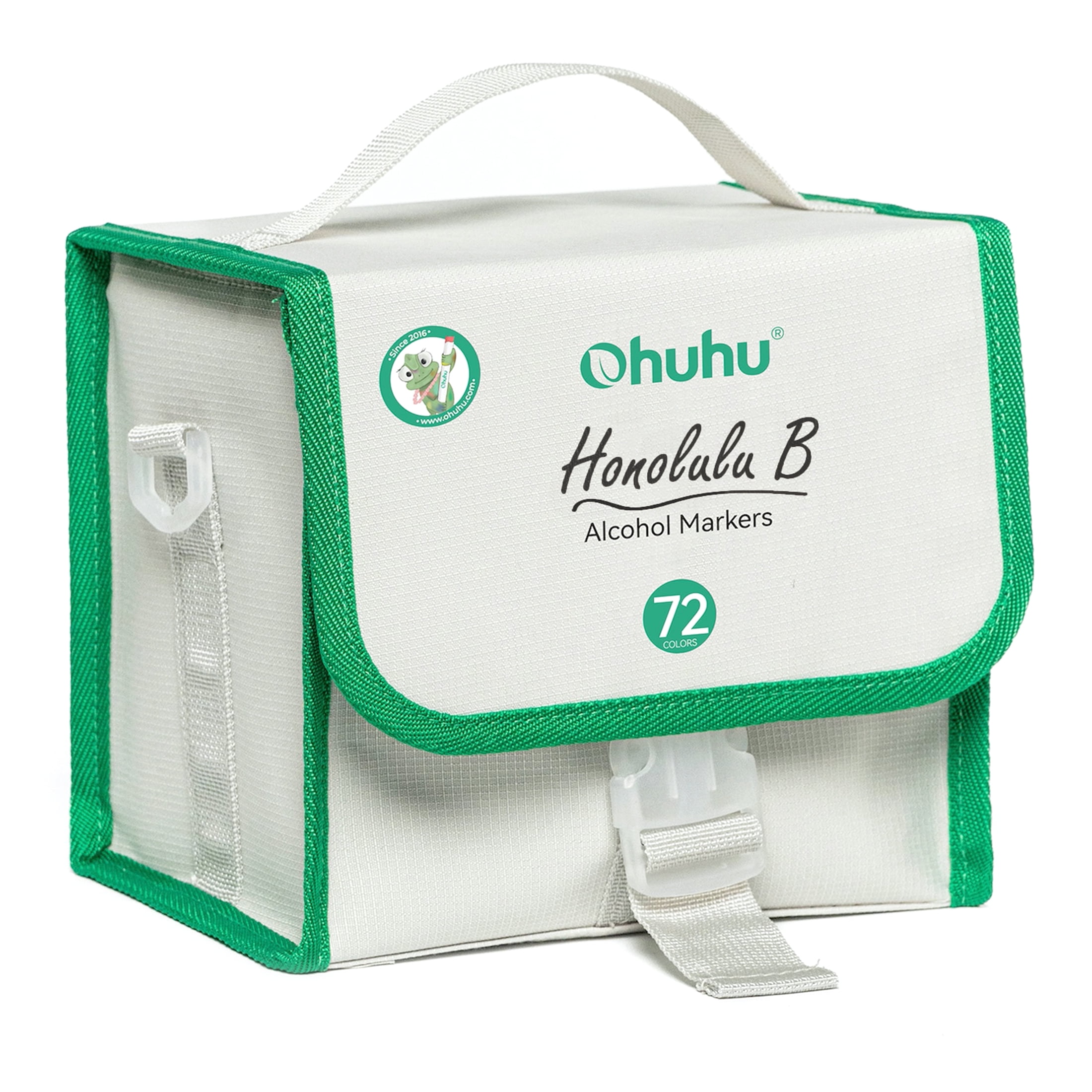 Ohuhu 72 Colors Brush-and-Fine Dual Tips Colors Alcohol-Based Markers with 1 Colorless Blender-Unique Packaging