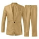 thumbnail image 1 of Playeras Algodon Hombre Traje De Verano Para Hombre Un Botón Sólido Slim Fit Traje De Fiesta Camisa Pantalones Corbata Conjunto, 1 of 6
