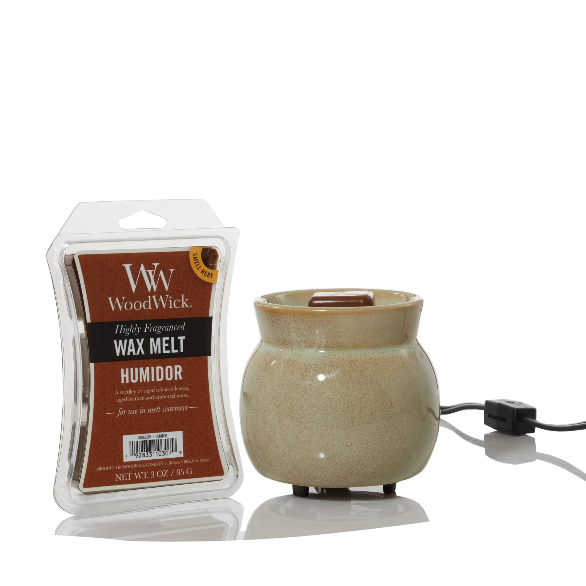 (2 pack) Woodwick Wax Melts, Humidor, 1 Pack of 6, 3 oz