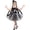 Black, variant on NinXxx Puffy Skirt Party Dress Set Halloween Black 7-8 Years
