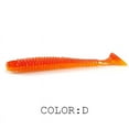 thumbnail image 5 of Cebo blando Luya para peces, hilo de cola en T, doble color, olor a sal, 6,3 cm/8 cm/9,7 cm, 5 of 5