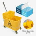 thumbnail image 6 of Midoneat Side Press Wringer Combo  Mop Bucket on Wheels, 22 Quarts, Including One  Mop,Yellow, 6 of 7