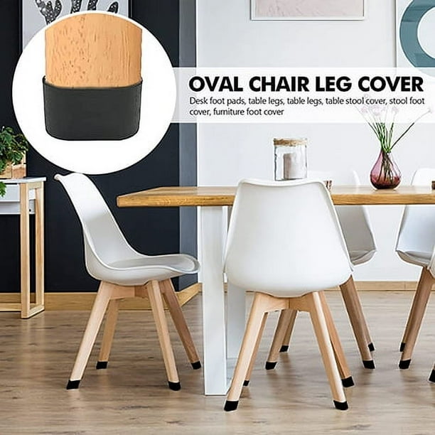 Rubber Furniture Pads, Oval Shape Leg Caps High Quality Rubber