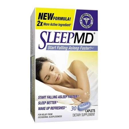 -NightTime Sleep Aid That Work, 30 Caplets, (Pack Of 2), Start Falling Asleep Faster, New Formula with 2x More Active Ingredient, Delivers restful, drug-free sleep when.., By Sleep