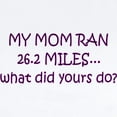 thumbnail image 2 of CafePress - My Mom Ran 26.2 Miles What Di Infant Bodysuit - Baby Light Bodysuit, Size Newborn - 24 Months, 2 of 4