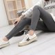 thumbnail image 5 of Leggings deportivos de algodón rasgados para mujer, primavera 2024, ropa para mujer, pantalones ajustados sólidos coreanos, envío directo, 5 of 5