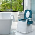 thumbnail image 5 of Baellsa Portable Bedside Commode Chair – Detachable Armrests, Mobile Toilet Seat for Elderly Adults, 5 of 9