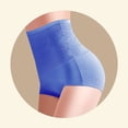 thumbnail image 3 of Sonducket Bragas de fibra de bambú para mujer, ropa interior flexible lavable transpirable de cintura alta de Color sólido, ropa interior, Prendas para la parte inferior del cuerpo Azul oscuro, 3 of 6