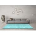 thumbnail image 3 of Ahgly Company Indoor Rectangle Abstract Light Blue Modern Area Rugs, 6' x 9', 3 of 4