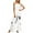 White, variant on IROINNID Sleeveless Jumpsuit For Women Full-Length Fashion Summer Comfortable Casual Belt Sling Jumpsuit