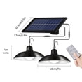 thumbnail image 4 of Advancent Lámpara de araña de 4800mAH, luz LED Solar de doble cabezal con Control remoto, bombilla de pantalla Retro, lámpara impermeable, luz blanca Iluminación y accesorios No.04 Advancent HA005594-04B, 4 of 6