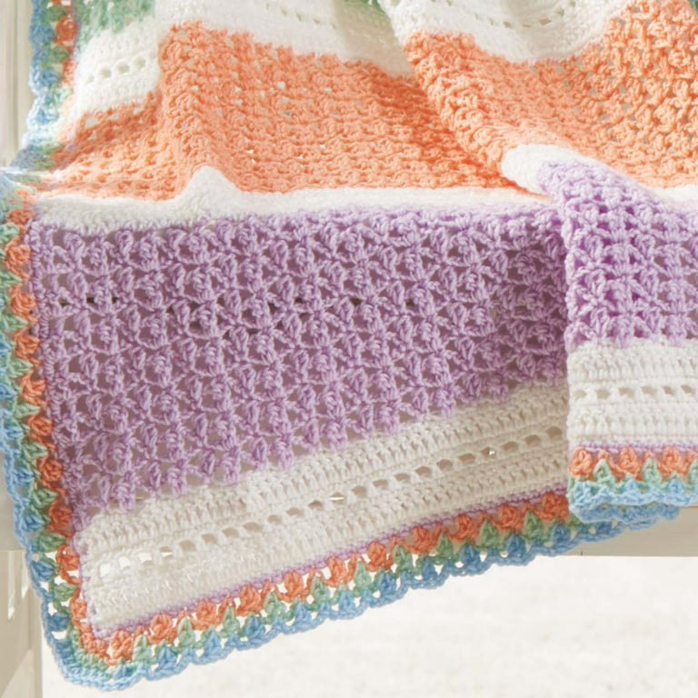 Herrschners Lollipops Baby Blanket Crochet Kit