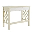 thumbnail image 3 of Linon Whitley Desk, Antique White, with Full Length Easy Glide Drawer, 3 of 7
