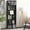 Black, variant on Easoger 6-Tier Tall Narrow Bookcase for Home Office, White