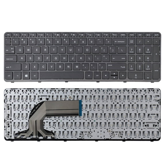 US Black with Frame keyboard for HP Pavilion 250 G3,255 G3,250 G2,255 G2 15-d 15-e 15-g 15-r 15-n 15-s 15-f 15-h 15-a Series US Keyboard
