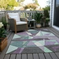 thumbnail image 6 of Addison Rugs Chantille Indoor/Outdoor Transitional Geometric Purple Washable Rectangle Rug, 10' x 14', 6 of 6