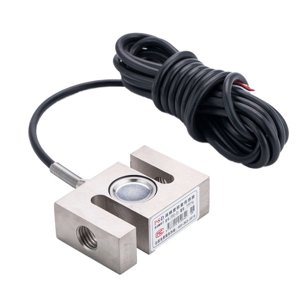 Portable Weighing Sensor for Load Cell 0-2000KG Metal S-Type IP67 Weighing Sensor with Cable for Testing Electronic Weighing Devices 300kg