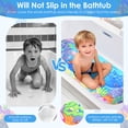 thumbnail image 5 of Dznils Extra Long Bathtub Shower Mat Non Slip, Kids Bath Mat with Suction Cups & Drain Holes, Machine Washable, 16" x 40", 5 of 13