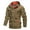 Khaki, variant on Men's Punching Jacket Hoodies Fall Winter Solid Color Workout Casual Mid-Length Outdoor Coats Plus Size Clothes 2024 Khaki M