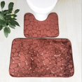 thumbnail image 5 of Tuvgenk Absorbent Bathroom Rugs Sets 2 Piece Quick Dry Non Slip Bath Mat Set Long Brown 1'X2', 2'X3' U Shaped Toilet Contour Rug, 5 of 5