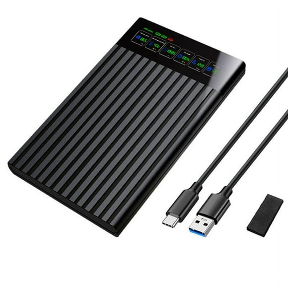 2.5In HDD Enclosure to USB3.1 External Hard Drive Case 6Gbps HDD SSD Hard Drive Enclosure Storage Case for PC