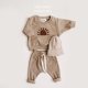 thumbnail image 1 of Conjunto de ropa de moda para niños, camisetas informales con patrón para bebés y niñas, pantalones holgados para niños, 2 uds., ropa de diseñador para bebés Tan Jianjun  unisex, 1 of 2