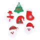 thumbnail image 4 of 6x adornos navideños adornos de Papá Noel atmósfera muñeca de Navidad adornos colgantes para festival, 4 of 9