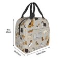 thumbnail image 3 of Fotbe Dog Animal Bolsa Térmica con Estampado y Forro de Aluminio Grueso Bolsa de Almuerzo con Bolsillo Frontal para Hombres y Mujeres, Ideal para Trabajo, Escuela, 3 of 8