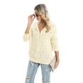 thumbnail image 6 of Baywell Women's Long-Sleeve Knit Button Down Cardigan Sweater, Beige, US 14, 6 of 6