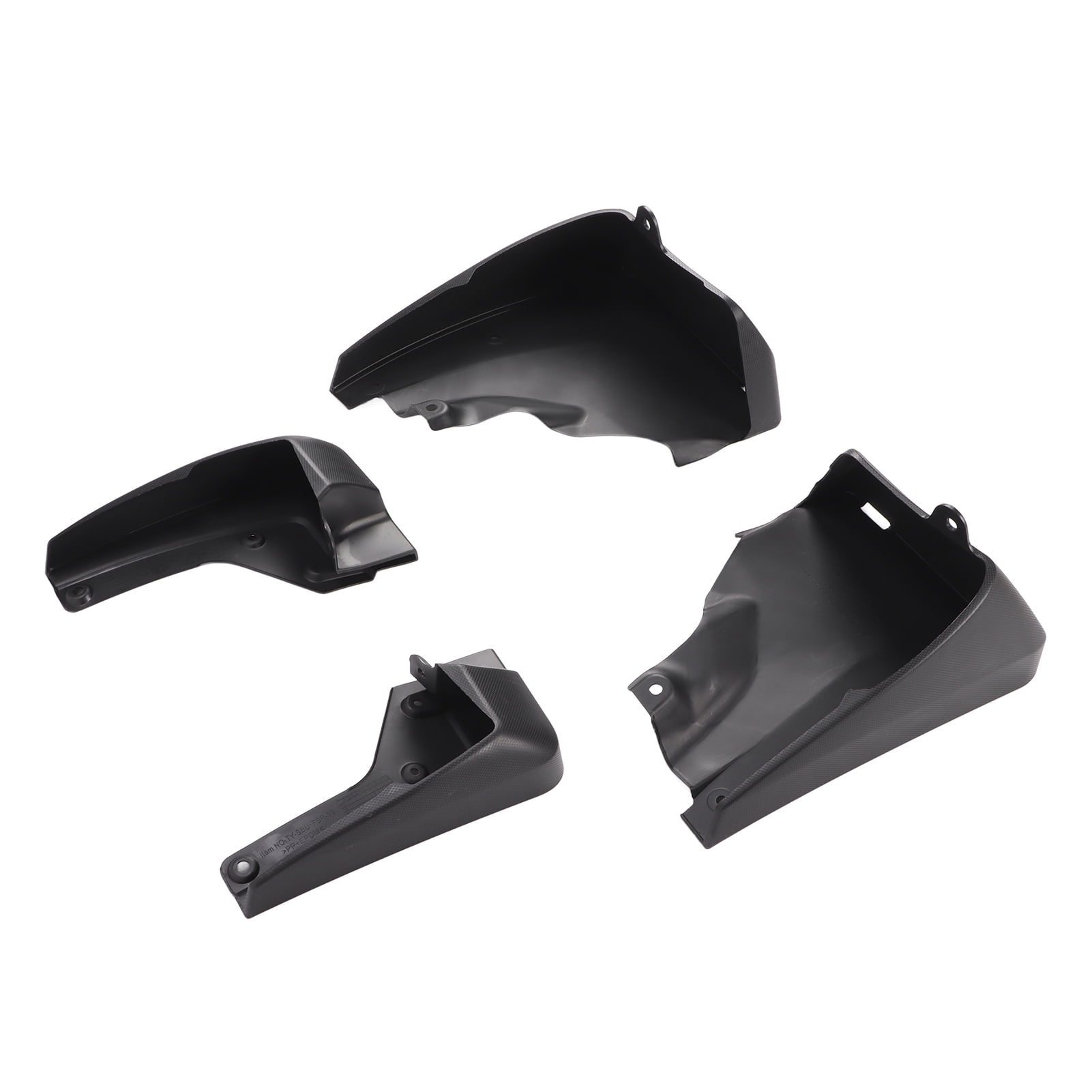 Protections Éclaboussures, 4 Pcs Protections Anti-Éclaboussures Rabats de Boue Noirs Garde-Boue Résultats Impressionnants