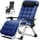 Silver chair + Blue cotton pad