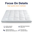 Subrtex 4 Inch Gel Memory Foam Mattress Topper - Queen Size, Bamboo Cover
