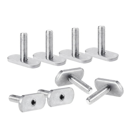 

GRJIRAC 8 Pack Stainless Steel M5/M6 Kayak Rail/Track Screws and Track Nuts T Slot Bolt Replacement Fishing Parts Rails Bolts