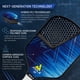 thumbnail image 4 of JOOLA Ben Johns Hyperion CAS 16 Paleta de Pickleball - Superficie de abrasión de carbono con alto grano y giro, mango alargado de agarre seguro, 16 mm, con núcleo de panal de polipropileno, aprobado p, 4 of 6